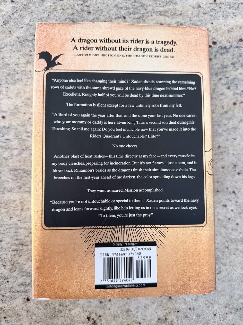 Fourth Wing hardbound book - Picture 3 of 4